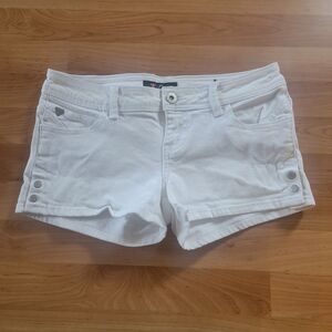 Guess White Jean Shorts Size 28